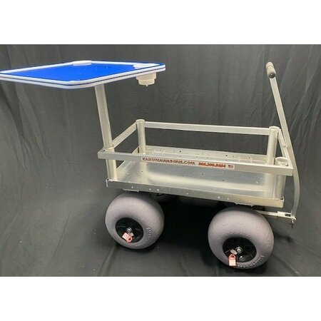 Kahuna Wagons Kahuna Wagons-ROYAL BLUE King Starboard 20" x 24" Table top with Two Cup Holders CRT080-B